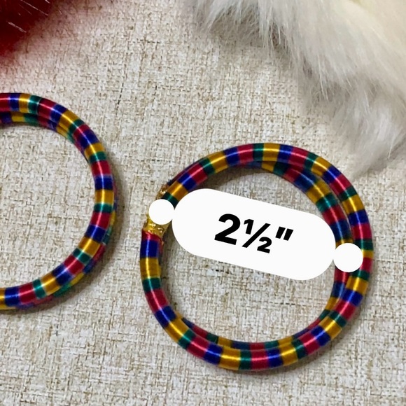 🪅SET OF 5 BRACELETS, MADE OF PLASTIC, AND MADE WITH COLORED THREADS🪅 ⛩️#COA - Picture 3 of 5